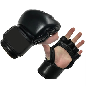 Guantes de MMA Premium con Logotipo Personalizado, Cuero PU Ecológico, Transpirables, Ligeros, Duraderos, Cierre de Gancho y Bucle, para Entrenamiento, Sparring y Combate - Product Image 3