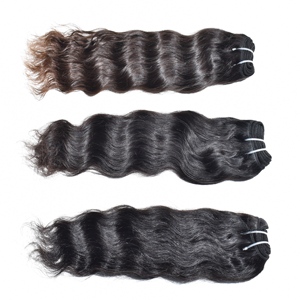 Cabello Humano Virgen Indio de Color Negro Natural para Mujer, para Trenzas y Tejidos, Ondulado Profundo, Sin Procesamiento Químico - Product Image 3