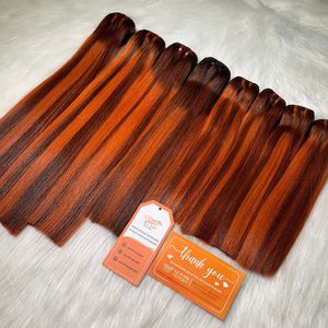 Extensiones de cabello liso de hueso proveedor mayorista vietnamita resaltar color cabello humano crudo grado 12A mejor calidad - Product Image 6