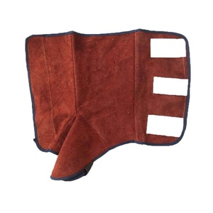 High Quality Premium Grade Soft Cow Split Leather Industrial Spats Flexible Welding Shoe Protectors for Safety Clothing - Product Image 1