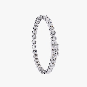สร้อยข้อมือเพชรทองคำขาว 10K ขายดีที่สุด ดีไซน์เหนือกาลเวลา สำหรับเป็นของขวัญเครื่องประดับหรูหราสำหรับผู้หญิง และเหมาะสำหรับงานเลี้ยงสุดหรู - Product Image 2