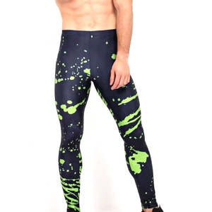 Meilleur prix pour les leggings de compression pour hommes, pour le streetwear, la course à pied, le jogging, la remise en forme - Pantalons extensibles, respirants et à séchage rapide - Product Image 3