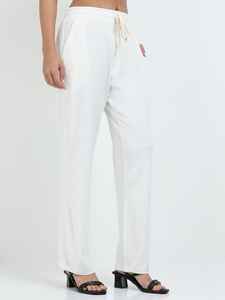 Pantalones de Algodón Premium para Mujer con Ajuste Cómodo, Diseño Elegante, Uso Diario, 2 Bolsillos Laterales - Product Image 4