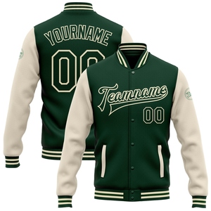 Wholesale Direct OMMIZ INDUSTRY Custom Black Black-<b>Red</b> Bomber Full-Snap Varsity Letterman <b>Jacket</b> - Product Image 2