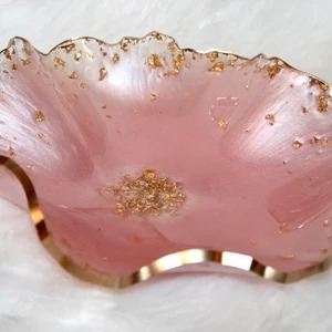 Bol rond en résine de luxe fait main avec motif décoratif, design personnalisable et adapté aux aliments, idéal pour la maison, les mariages et la décoration de cadeaux - Prix à partir de - Product Image 5