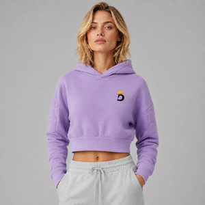 Sudadera Corta para Mujer, con Logotipo Personalizado, de Felpa de Algodón Suave, Transpirable y Cómoda, Estilo Urbano - Product Image 1