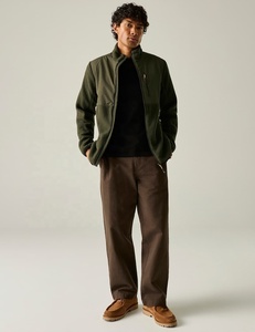 <b>Men</b> <b>Sherpa</b> <b>Fleece</b> <b>Jacket</b> Full Zip Stand Collar Zip-Up Outerwear Windproof Warm Winter Coat OEM Custom 2026 - Product Image 2