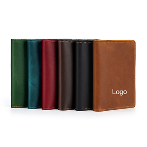Cartera Minimalista de Cuero Genuino para Tarjetas, Diseño Delgado de 6 Pulgadas para Tarjetas de Crédito, Colores Marrón y Beige, Porta Pasaportes de Cuero - Product Image 4