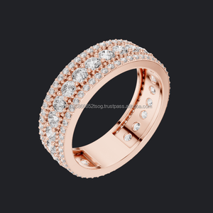 Store Stare 10K Juego de anillos de novia Estilo solitario clásico con piedras CZ - Product Image 1