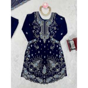 Fancy Thread & Sequence Work Top Bottom Dupatta para vestidos de carrera - Product Image 1