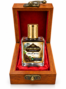 Huiles Aloura Luxe GARO HILLS Oudh Oil - Huile naturelle biologique 100% pure distillée à la vapeur, flacon carré avec parfum BOISÉ - Product Image 4