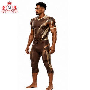 Conjunto de Uniforme de Fútbol Sublimado para Hombre, Patrón Marrón Dorado, Transpirable, Poliéster, Jersey y Pantalones para Adulto, Fusión sin Costuras - Product Image 2