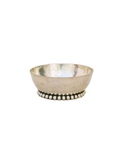 Wholesale Price Elegant Stylish <b>Silver</b> Decorative <b>Bowl</b> with Beaded Base for Elegant Dining and Home Decor Accents - Product Image 1