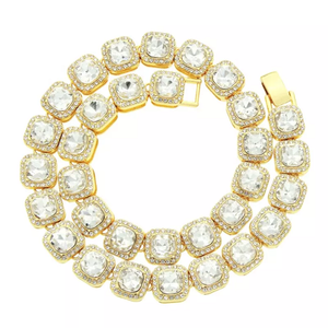 Cadena Cubana con Cierre Personalizado, Moissanita VVS, Plata de Ley 925, Certificación GRA, Collar Hip Hop, Precio de Fábrica al por Mayor - Product Image 3