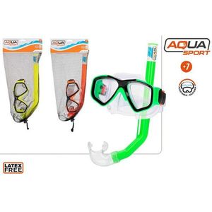 Set maschera e boccaglio Aqua Sport Junior, taglia 3 S, senza lattice, per età 8-13 anni - Product Image 1