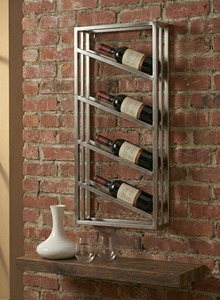 Estante de pared para botellas de metal con acabado dorado, perfecto para bares, comedor y cocina. Diseño premium, ideal como regalo. - Product Image 3