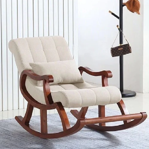 Silla Mecedora Moderna de Madera de Teca Premium, Silla Mecedora de Madera Antigua, Personalizable en Tamaño y Color, Precio de Mayoreo Directo de Fábrica - Product Image 6