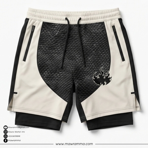Wholesale Men's MMA Training <b>Shorts</b> 2-in-1 With Compression Layer Quick Dry Breathable Fight Running <b>Shorts</b> For Unisex - Product Image 3