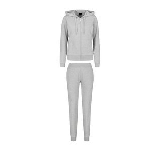 Conjunto de Sudadera con Capucha y Pantalones Deportivos de Felpa 100% Algodón, Transpirable, con Logotipo Personalizado, Unisex, para Mujer - Product Image 1