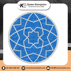 Ensembles de tapis de grande surface à motif à carreaux moderne de concepteur luxueux laine tuftée à la main contemporaine antidérapante résistante aux taches brodée - Product Image 5