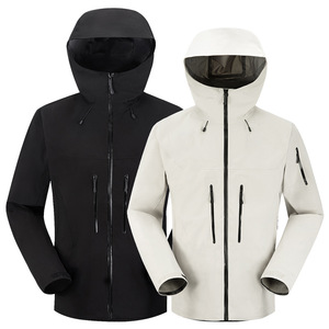 <b>Men's</b> Hooded Waterproof <b>Puffer</b> <b>Jacket</b> Solid Color Zipper Closure Regular Fit Winter Sporty Style Black <b>White</b> - Product Image 1