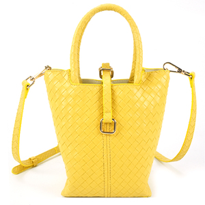 Sac Seau en Cuir de Vachette Tressé à la Main pour Femme, Léger, Durable, Classique, en Cuir PU, Vente en Gros, Haute Qualité - Product Image 1