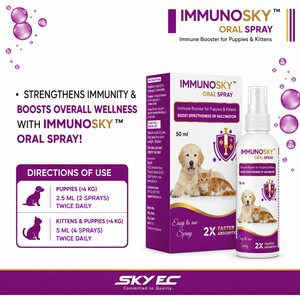 Premium Immunosky <b>Pet</b> <b>Oral</b> <b>Care</b> Immune Support <b>Oral</b> <b>Spray</b> 50ml Grain-Free for Puppies & Kittens Daily Wellness - Product Image 2