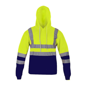 Sudadera con Capucha de Alta Visibilidad para Trabajo, con Forro Polar Cálido, para Hombre, Sudadera de Seguridad de Alta Visibilidad para Construcción, con Logotipo Personalizado - Product Image 3