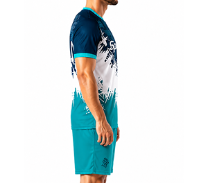 Uniforme de football personnalisé, séchage rapide, respirant, absorbant la transpiration, manches courtes, qualité supérieure, 100% polyester, nom de marque personnalisé - Product Image 4