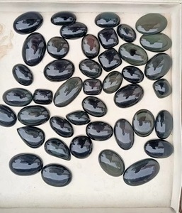 Cabochon d'obsidienne arc-en-ciel noir naturel, taille ovale, pierre précieuse lâche certifiée de haute qualité, pierre fantaisie pour la fabrication de colliers en lot - Product Image 6