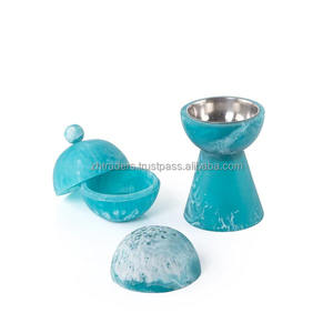 Brûleur à oud artistique en bois avec incrustation de résine époxy haut de gamme pour une décoration intérieure luxueuse, soirées d'Iftar du Ramadan et cadeau de l'Aïd - Product Image 4