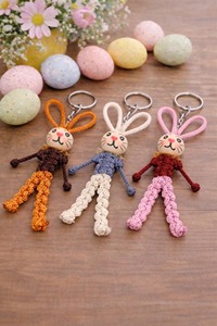 Bunny Shape Key Chain for Kid Stylish Cute <b>Keyring</b> Bag <b>Charm</b> for School Backpack Pencil Pouch and Return Gift Decorative Objects - Product Image 5