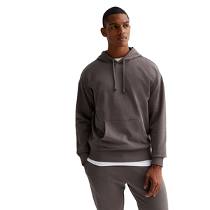 Sweat-shirt à capuche pour homme en coton 100% - Style streetwear hip-hop - Manches longues - Sweat-shirt thermique avec impression sérigraphique brodée pour l'hiver - Product Image 1