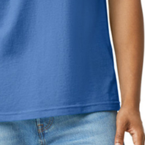 เสื้อยืดผู้ชาย CVC สีน้ำเงินรอยัล ผ้าคอตตอนผสมพรีเมียม แขนสั้น ระบายอากาศได้ดี น้ำหนักเบา สวมใส่สบาย เสื้อเปล่าสำหรับตกแต่ง - Product Image 6