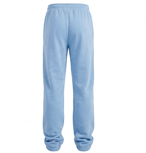 Pantalon de jogging pour homme bleu clair à coupe décontractée et taille élastique avec poignets resserrés aux chevilles Joggers décontractés bleu ciel pour homme à coupe décontractée - Product Image 4