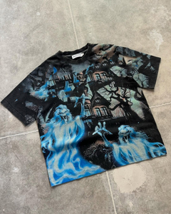 เสื้อยืดผ้าแคนวาสสั่งทำพิเศษ 100% ผ้าฝ้ายเนื้อหนา พิมพ์ลายดิจิทัล 350gsm เป็นมิตรกับสิ่งแวดล้อม ทรงโอเวอร์ไซส์ ทรงบ็อกซี่ ระบายอากาศได้ดี แห้งเร็ว - Product Image 5