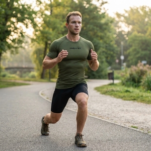 Men <b>Compression</b> T <b>Shirt</b> Olive Green Short Sleeve Athletic <b>Gym</b> Training Sportswear Custom Logo Fitness Running Workout <b>Shirt</b> - Product Image 4