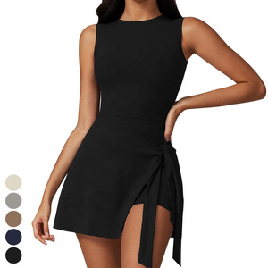 เสื้อยืดเทนนิสเอวสูงแห้งเร็ว กางเกงกอล์ฟออกกำลังกายสำหรับผู้หญิง กางเกงขาสั้นออกกำลังกายวิ่งฤดูร้อนแบบแห้งเร็ว - Product Image 3