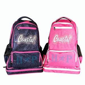 Mochila de Animadoras con Logotipo Personalizado, Bolsas Deportivas Brillantes, para Competencia de Equipos, Fabricación OEM, Diseño Personalizado para Equipos de Baile - Product Image 1