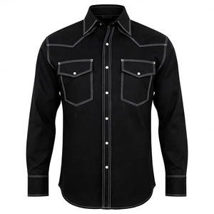 2026 Custom Cotton Safety Workwear <b>Shirts</b> Silk Screen Printed Seamless Fusing <b>Flame</b>-Retardant Rip-Stop Breathable Anti-static - Product Image 3