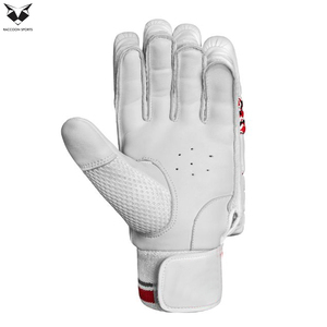 2026 Best Product <b>Black</b> Red White Color Highest Quality With Own Logo Print Fully Customized Design Cricket Batting <b>Gloves</b> - Product Image 4