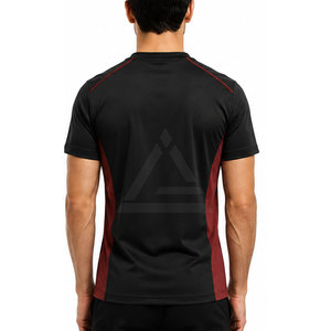 T-shirts ajustés modernes pour hommes, manches courtes, tissu extensible, col rond, vêtements de fitness, course à pied, entraînement, vêtements décontractés - Product Image 4
