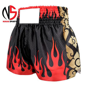 กางเกงมวยไทยชาย ดีไซน์ล่าสุด กันยับ ราคาประหยัด ขายดี ระบายอากาศได้ดี คุณภาพสูง ตัดเย็บตามสั่ง - Product Image 3