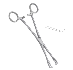 เครื่องมือผ่าตัดทางนรีเวช ชโรเดอร์ เทนากูลัม ฟอร์ซีปส์  ทำจากสแตนเลสสตีล  พร้อมหัวจับแบบตะขอคม - Product Image 3