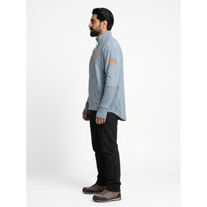 Camisa de Pesca para Hombre OEM Personalizada con Cierre de 1/4, Protección Solar UPF 50+, Oversize, con Paneles de Malla de Poliéster y Spandex, Estilo Pullover, para Exteriores y Streetwear, Tallas Grandes - Product Image 3
