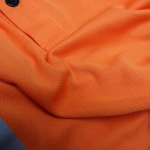 เสื้อโปโลสะท้อนแสงแบบขายส่ง คุณภาพสูง แขนสั้น ตะเข็บสีตัดกัน เสื้อยืดทำงาน โพลีเอสเตอร์/คอตตอน - Product Image 3