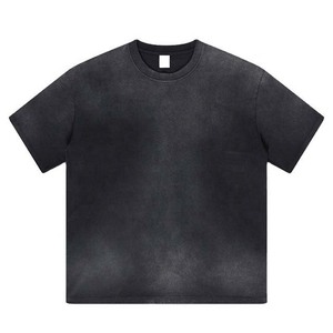 เสื้อยืดโอเวอร์ไซส์ผ้าคอตตอนหนา 220gsm แบบดรอปไหล่ ทรงหลวม สไตล์วินเทจ ล้างสีแบบแอซิดวอช สำหรับผู้ชาย ไซส์พลัส รับผลิตตามสั่งขายส่ง - Product Image 3
