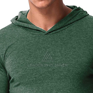 เสื้อฮู้ดออกกำลังกายสำหรับผู้ชาย ระบายอากาศได้ดี น้ำหนักเบา ราคาสมเหตุสมผล สีพื้น ผลิตในปากีสถาน - Product Image 5