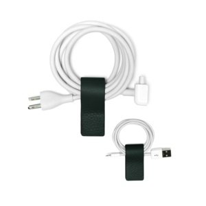 ชุดซองหูฟังหนัง PU และคลิปหนีบสายคล้องจัดระเบียบและป้องกันใช้ได้จริงสำหรับหูฟัง - Product Image 1