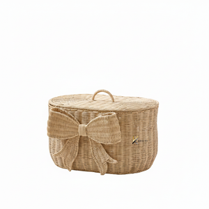 Wholesale KV NATURAL HOME Animal Shape Rattan Colorful Customizable Eco Friendly Multifunctional <b>Toy</b> <b>Storage</b> <b>Basket</b> for Kid's - Product Image 4